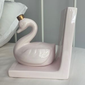 Pink Swan Book End